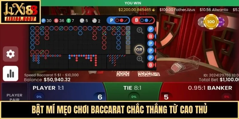 Bật mí mẹo chơi Baccarat chắc thắng từ cao thủ