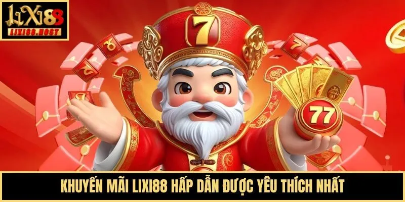 Khuyến mãi Lixi88 hấp dẫn được yêu thích nhất